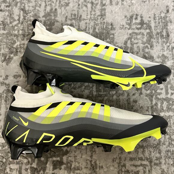 Nike Vapor Edge Elite 360 Black Volt White Football Cleats DQ3558 Size 14 - Picture 1 of 13